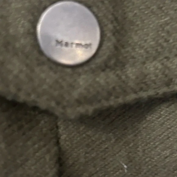 Marmot Banyons Insulated Hoodie Full Zip Army Green Orange Jacket Men's Sz M - Picture 4 of 13